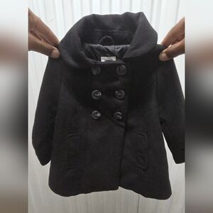 Old Navy Double Breasted Kids Black Pea Coat